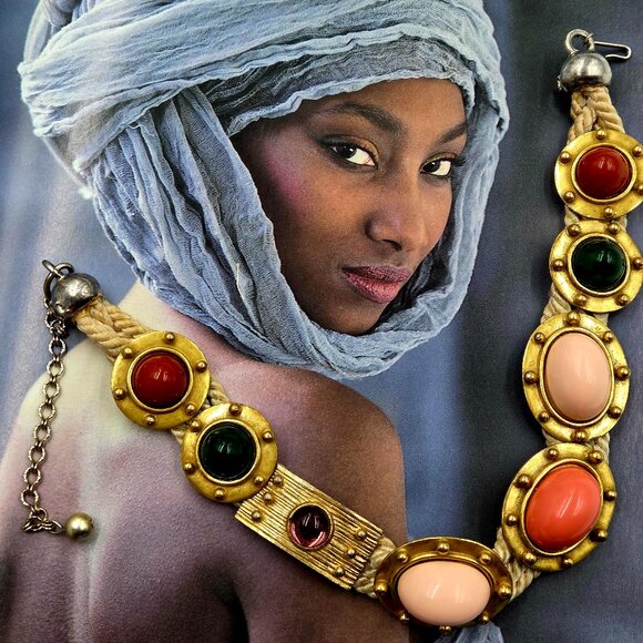 Vintage Bill Smith for Richelieu Statement Necklace Late 1960s - Picture 1 of 16